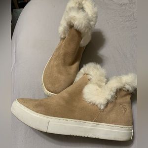 Comfortable tan bootie